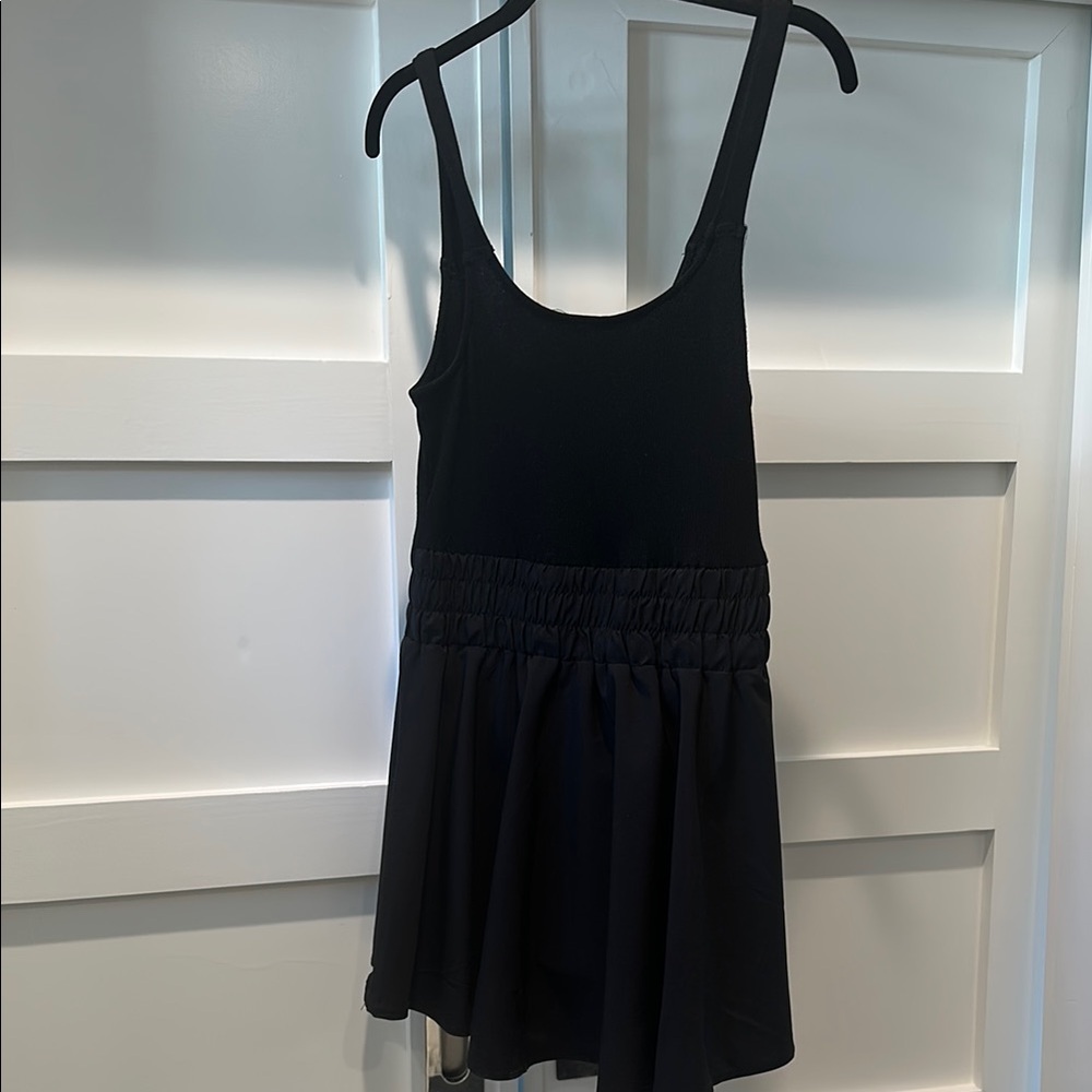 Sporty Black Skort Dress